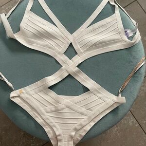 Brand New With Tags Herve Leger one piece swimsuit